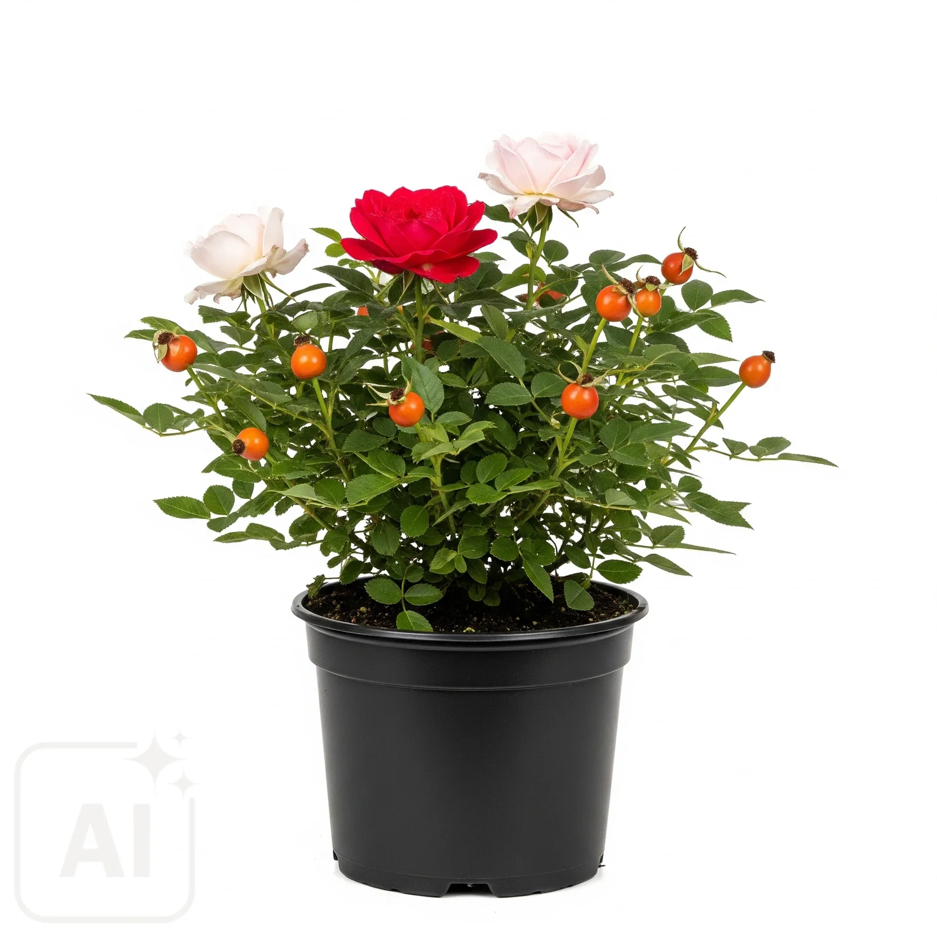 Rosa 'Rose de Rescht' 3L