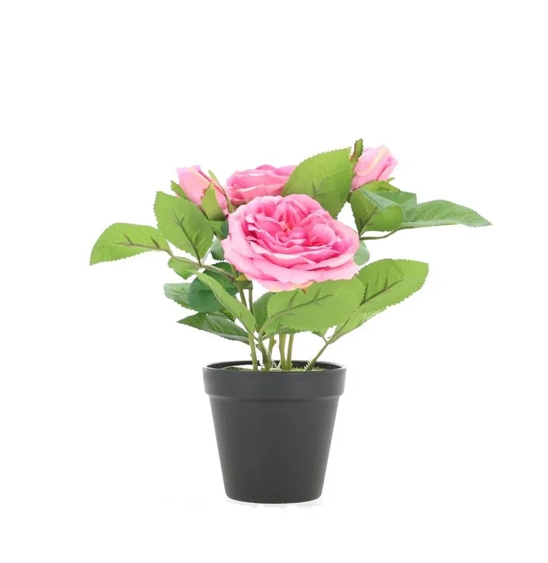 Rose in pot artificial