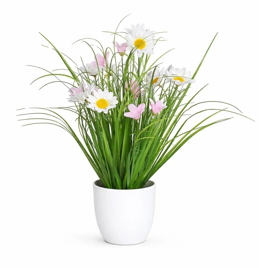 Sommerblomst i potte kunstig