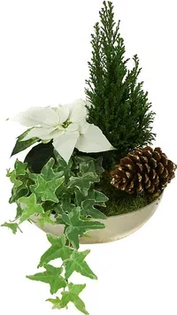 Julegruppe medium, hvit