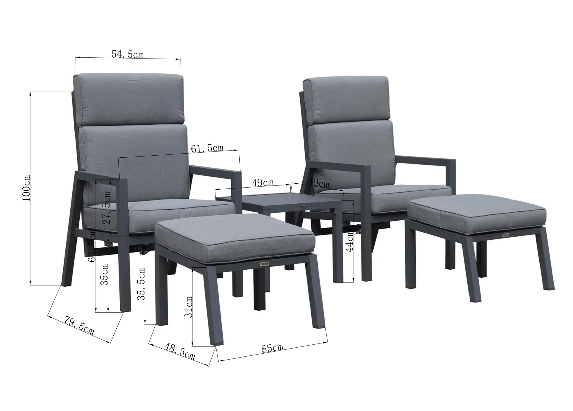 Reclinersett Duo Oslo