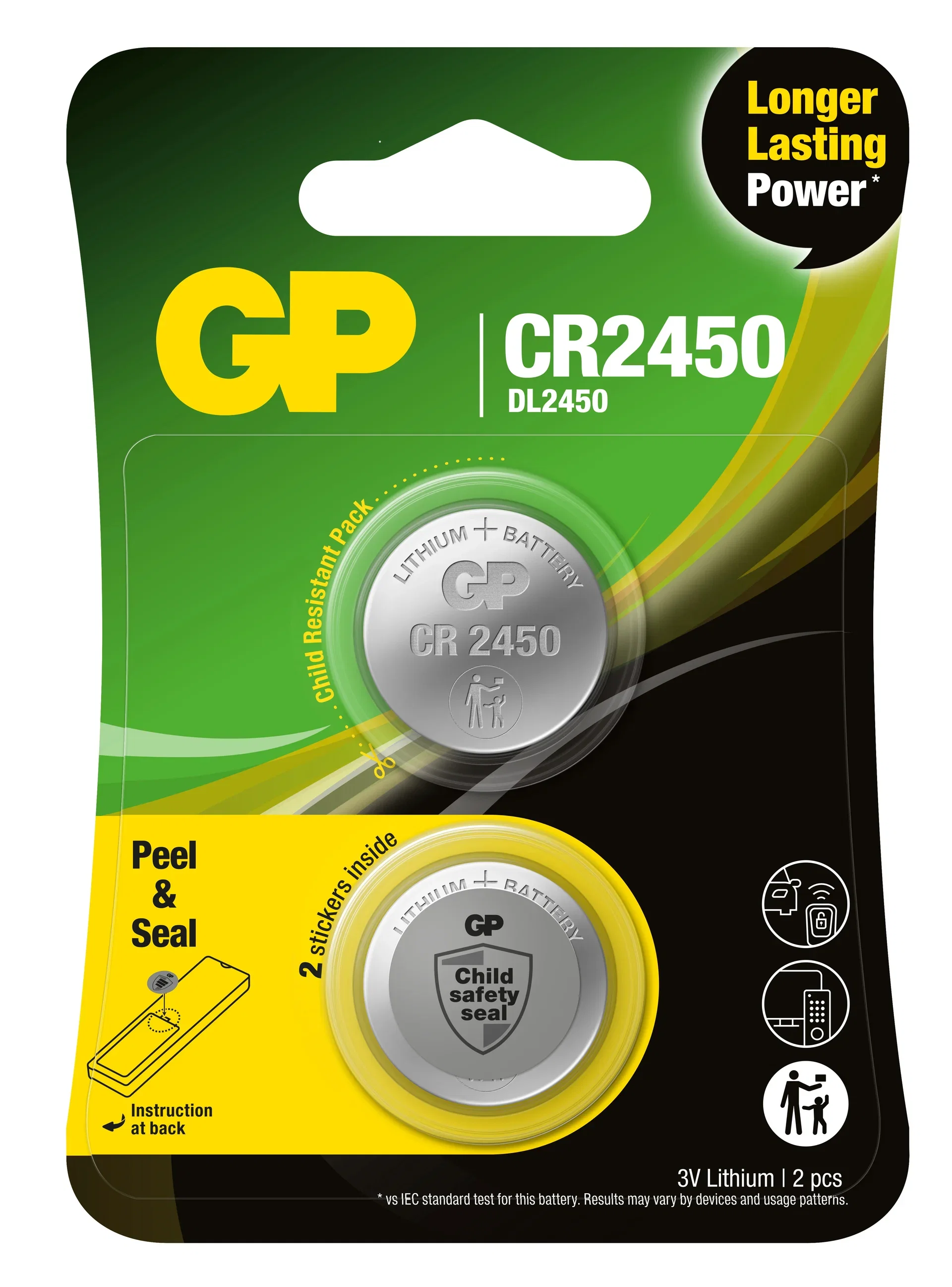 Batteries GP CR2450