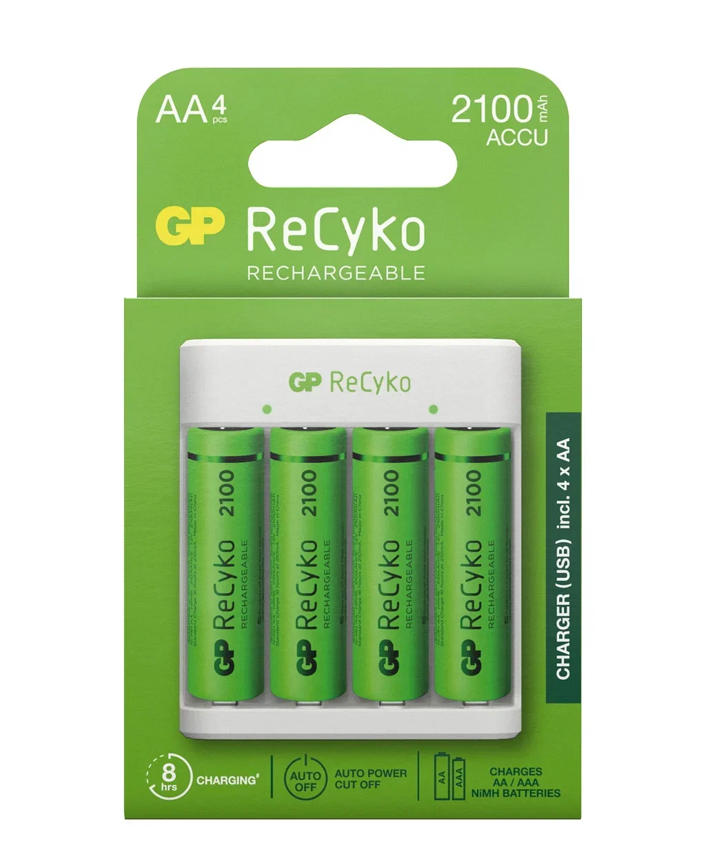 Charger incl Batteries Recyko AA