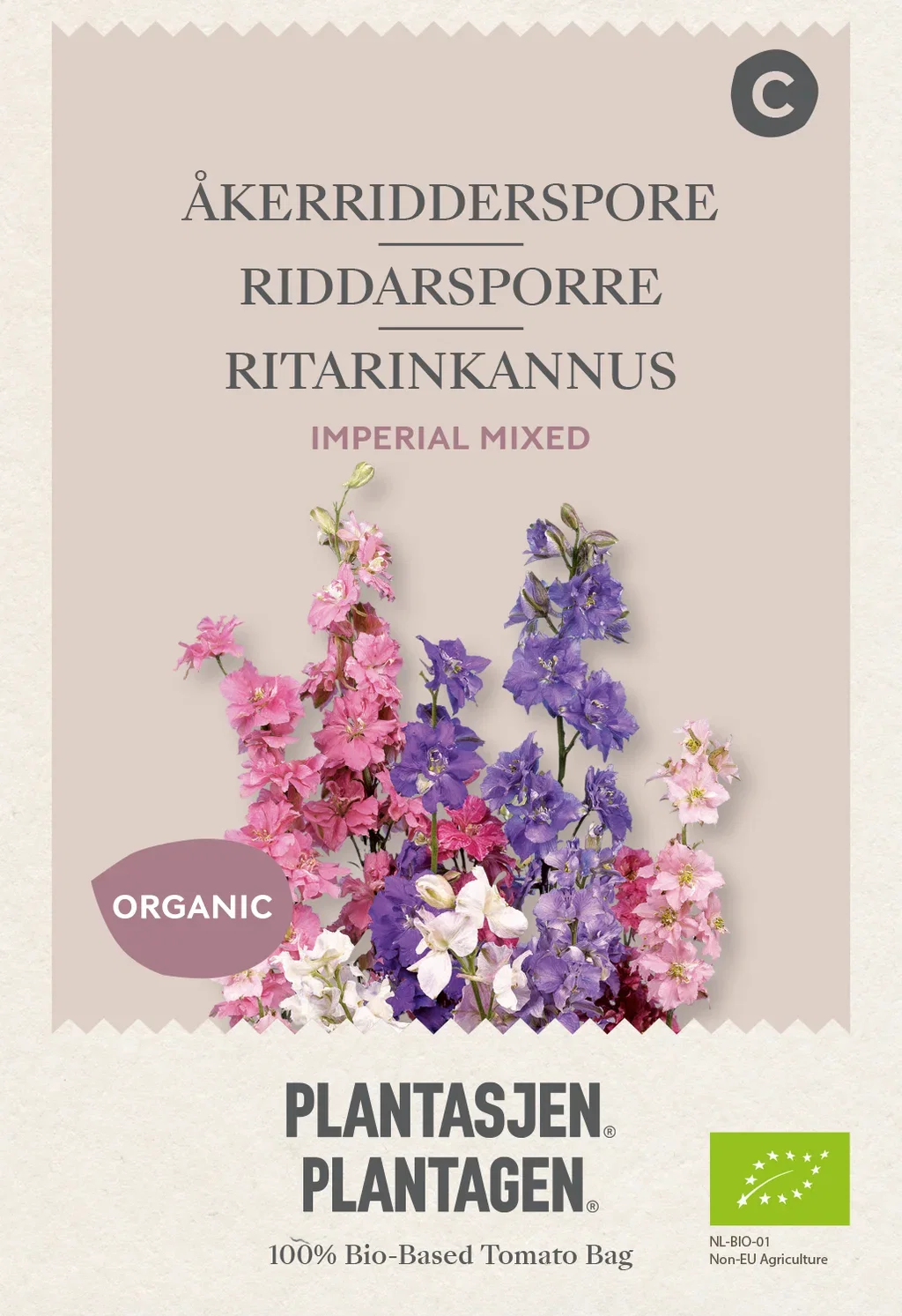 Åkerridderspore 'Imperial' Mixed - 0,25g Organic