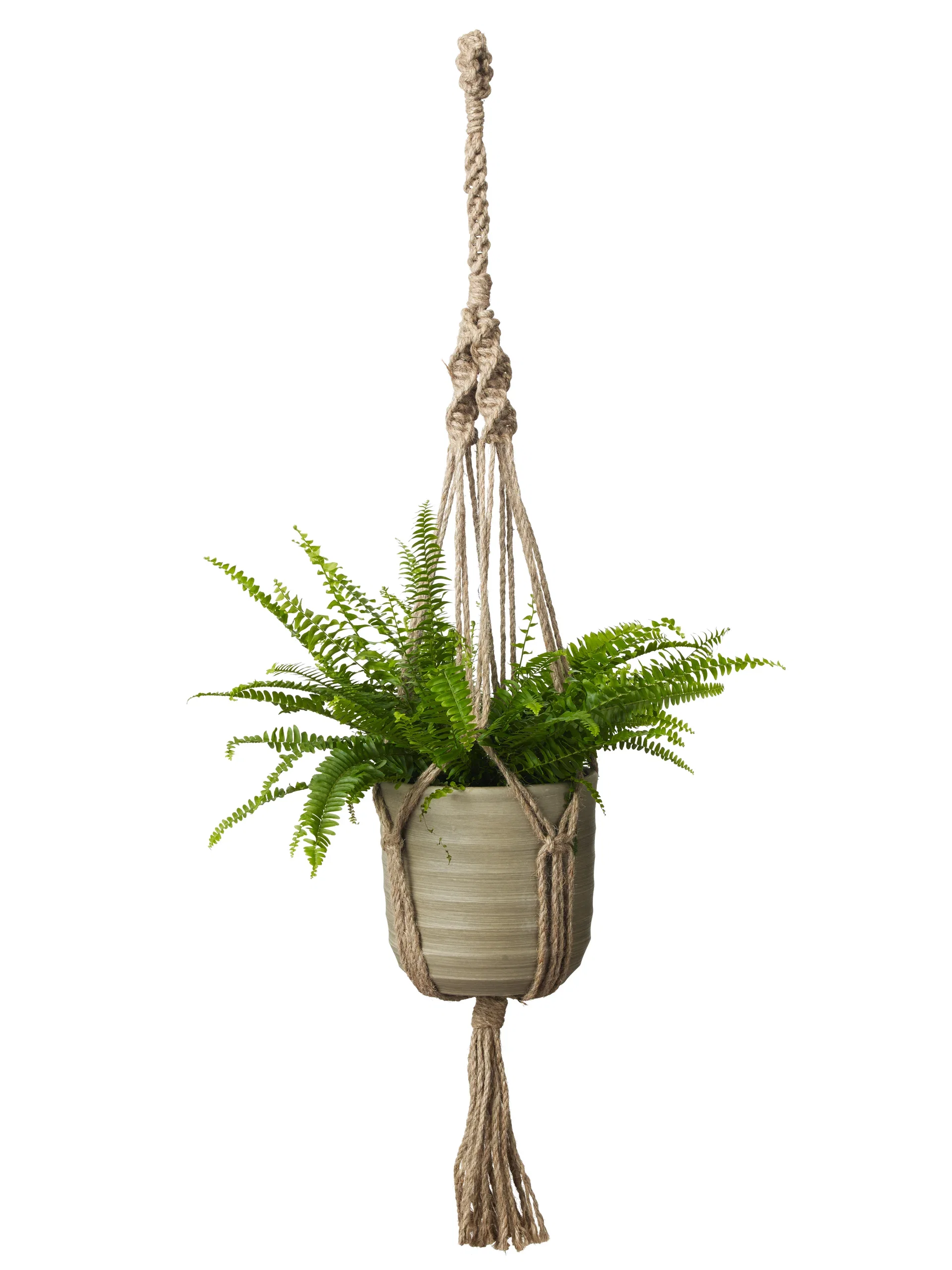 Ampel makramé i jute