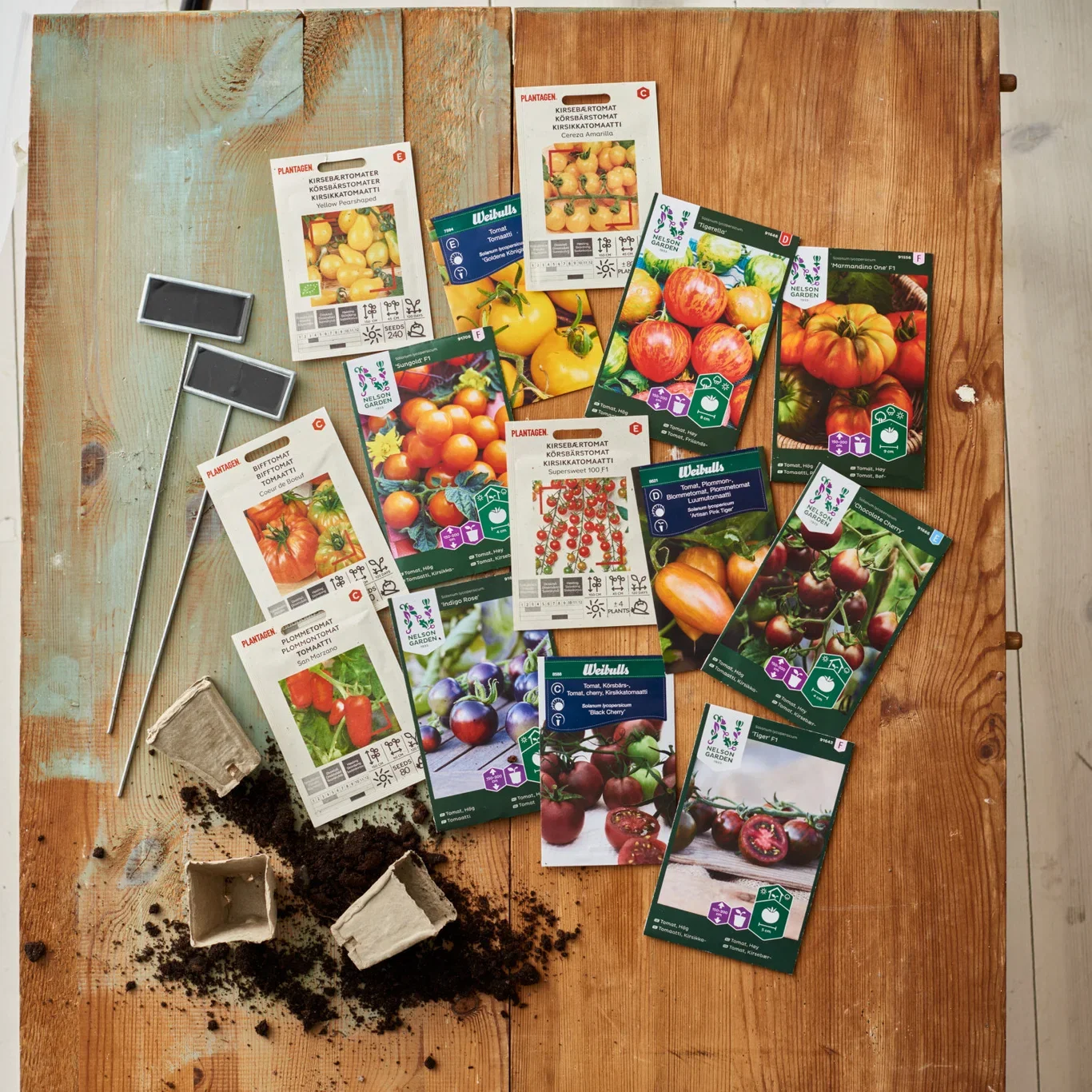 Planteetikett Tyra med tavle