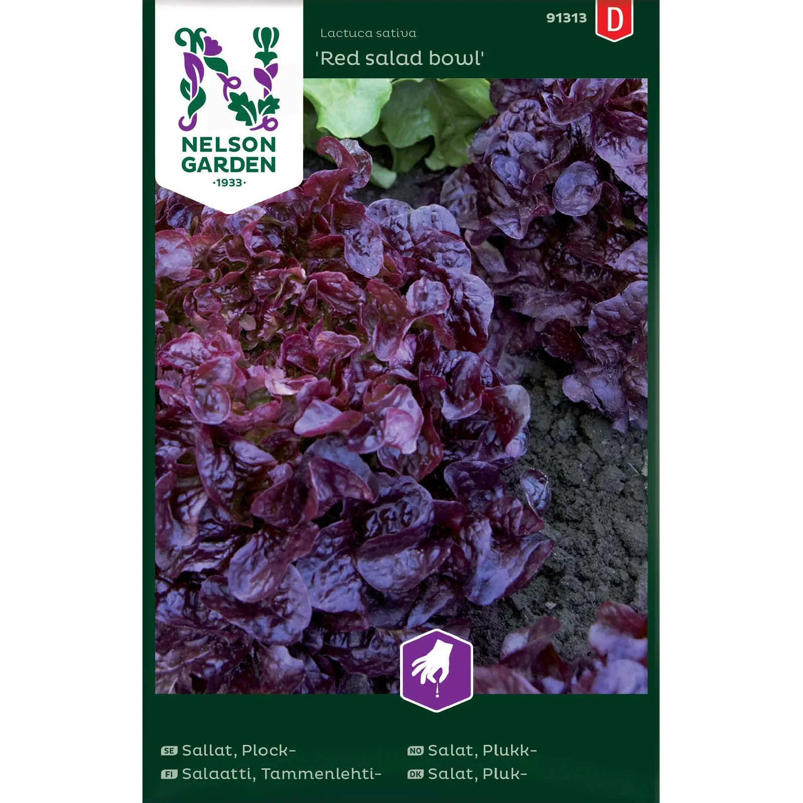 Bladsalat 'Red salad bowl'