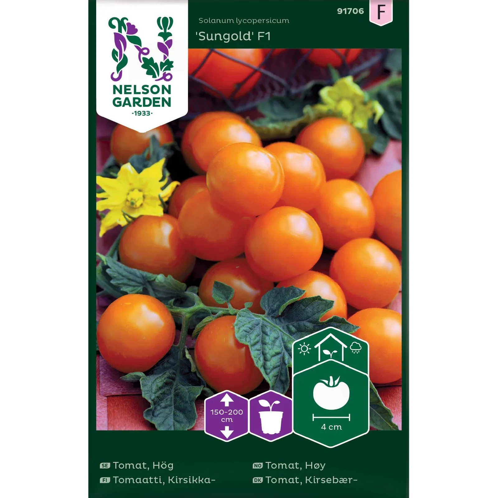 Tomat, Körsb.-, Sungold F1