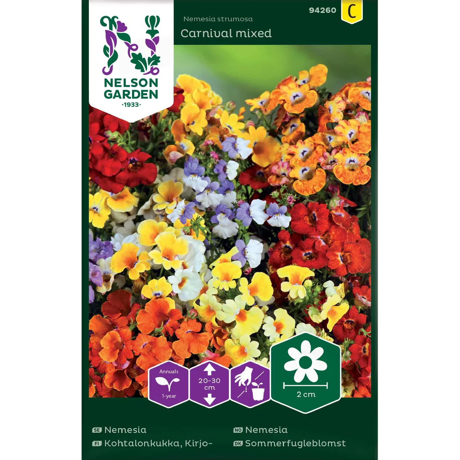 Nemesia, Carnival, bl färger