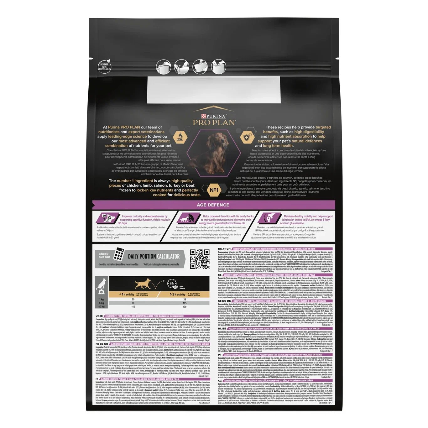 PRO PLAN® Small & Mini ADULT 9+ - Age Defence 3kg