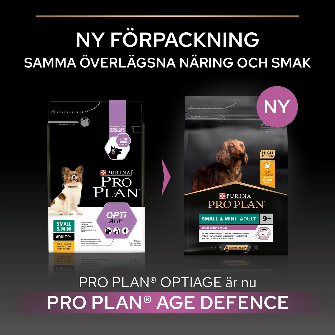 PRO PLAN® Small & Mini ADULT 9+ - Age Defence 3kg