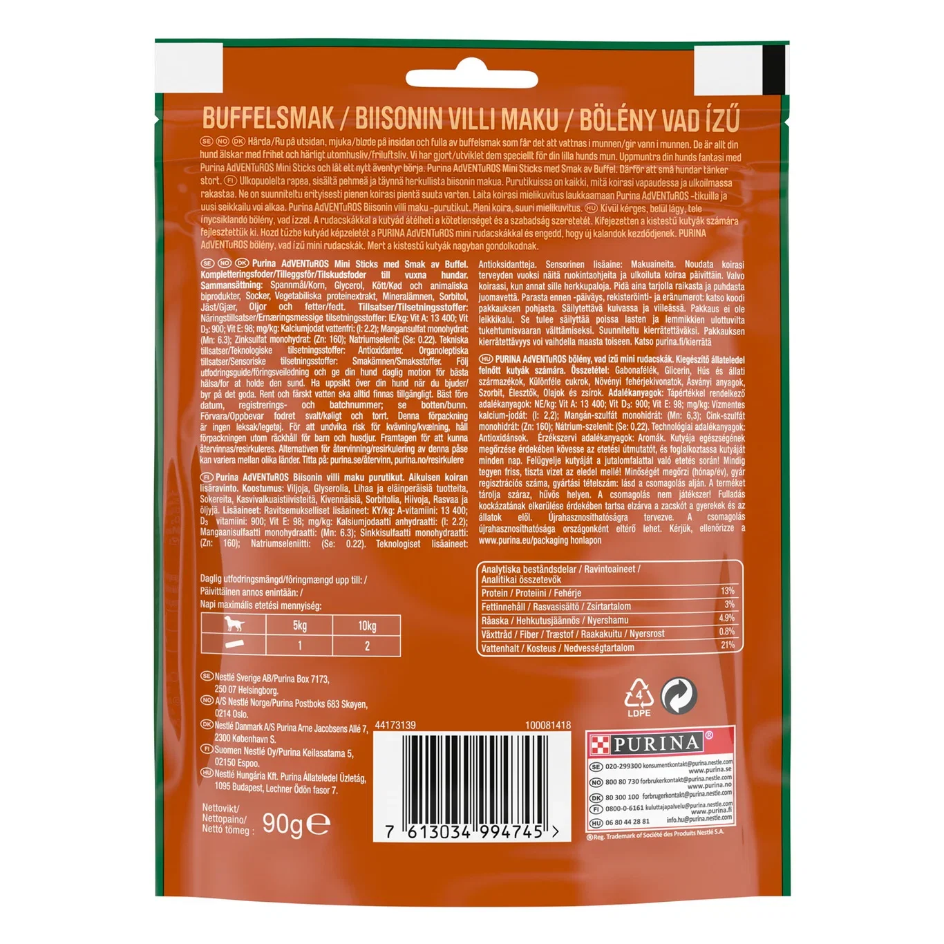 Adventuros mini sticks Buffalo