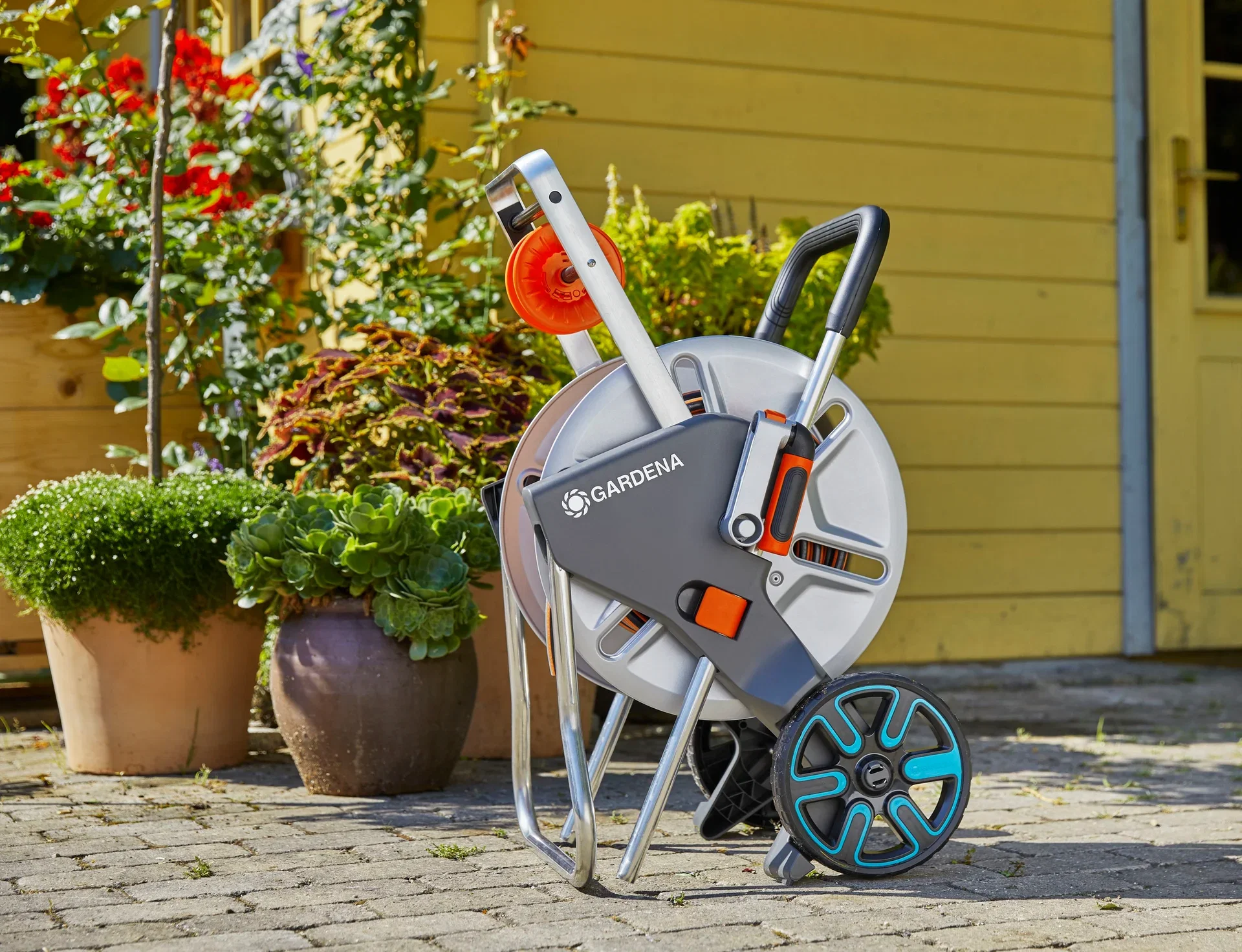 Slangevognsett CleverRoll M Easy Metall Gardena