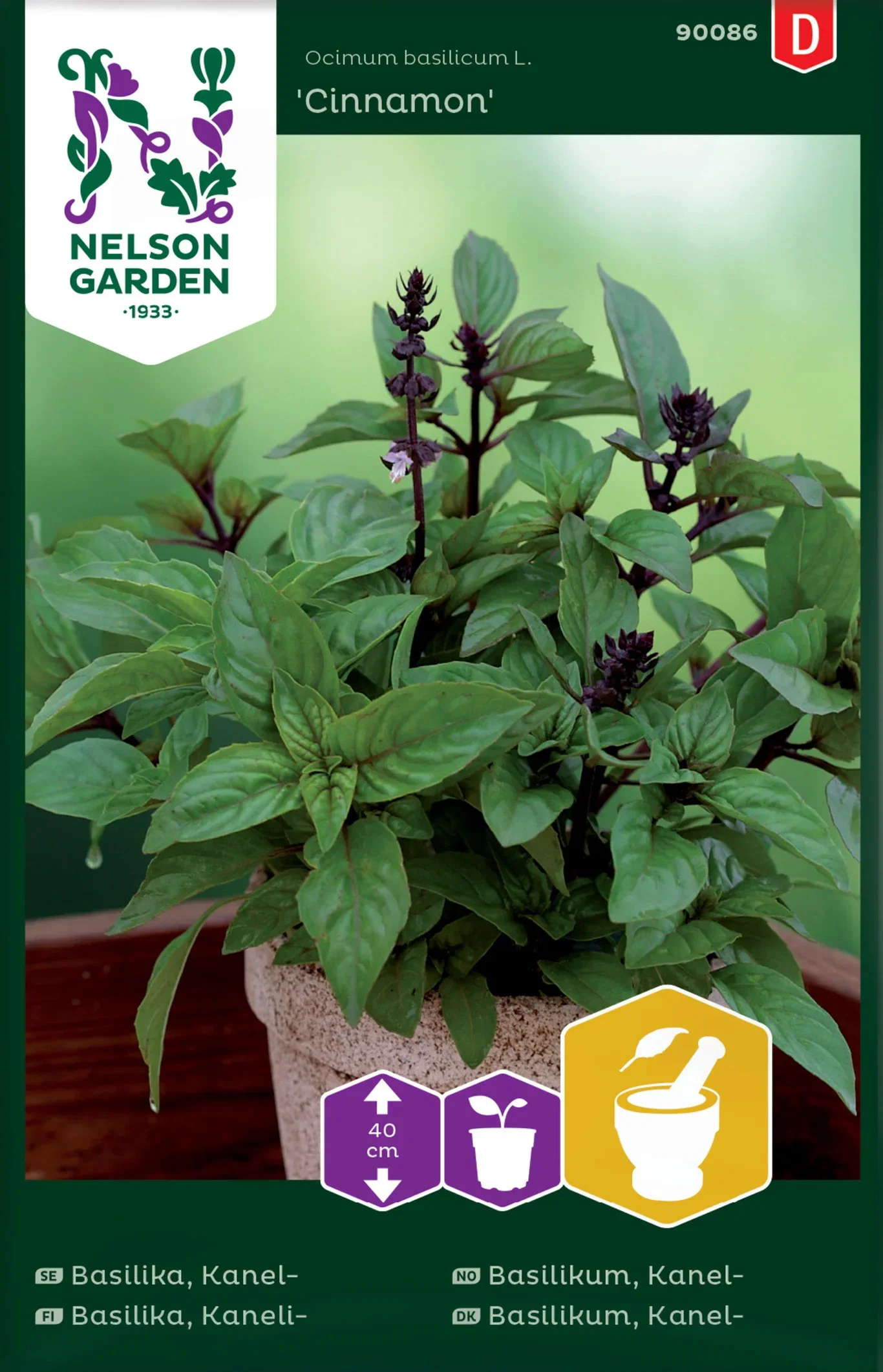 Kanelbasilikum 'Cinnamon'