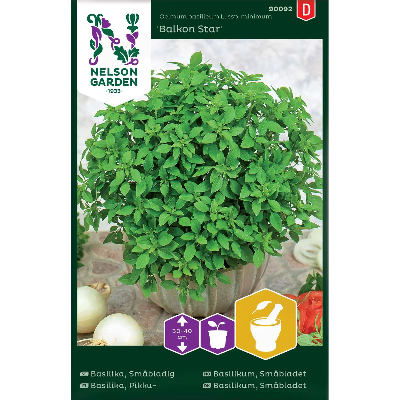 Basilika, Småbladig, Balkon St