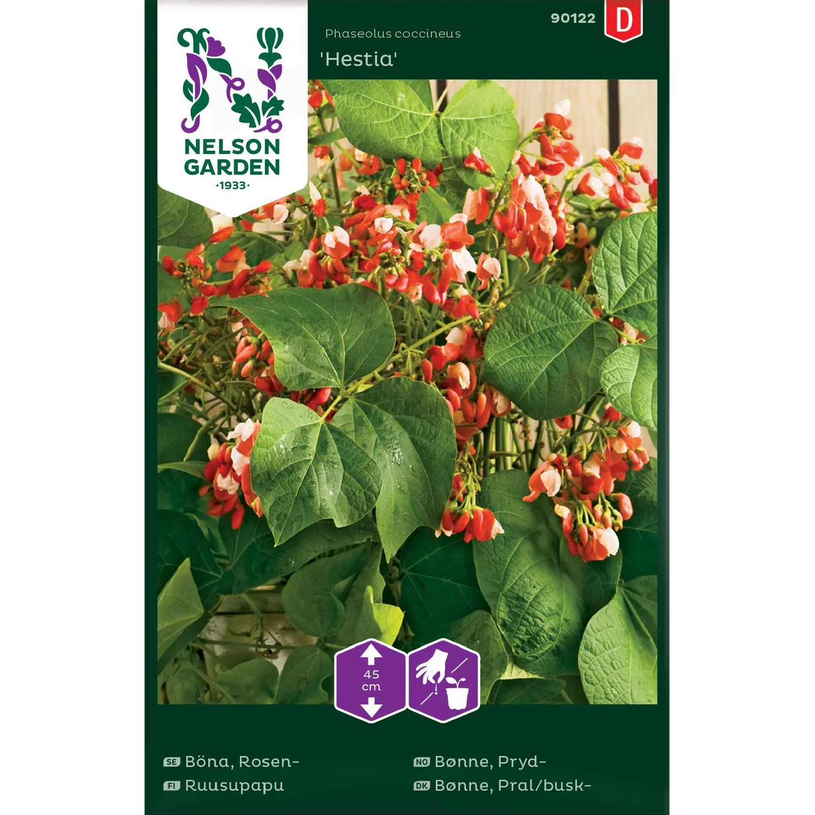 Böna, Blomster-, Hestia, låg