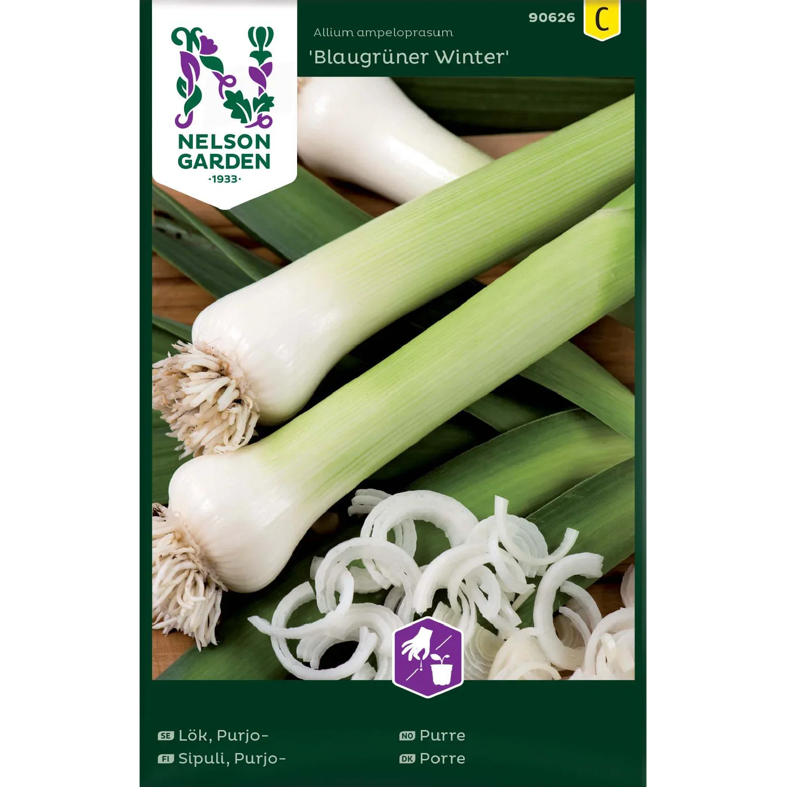 Lök, Purjo-, Blaugrüner Winter