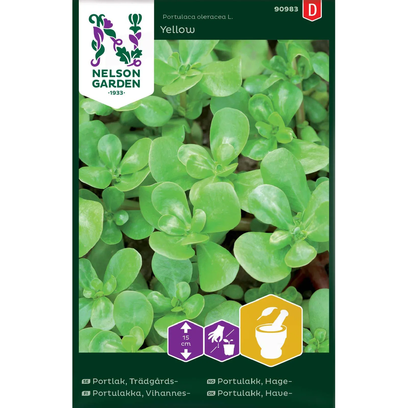 Portlak, Trädgårds-, gul