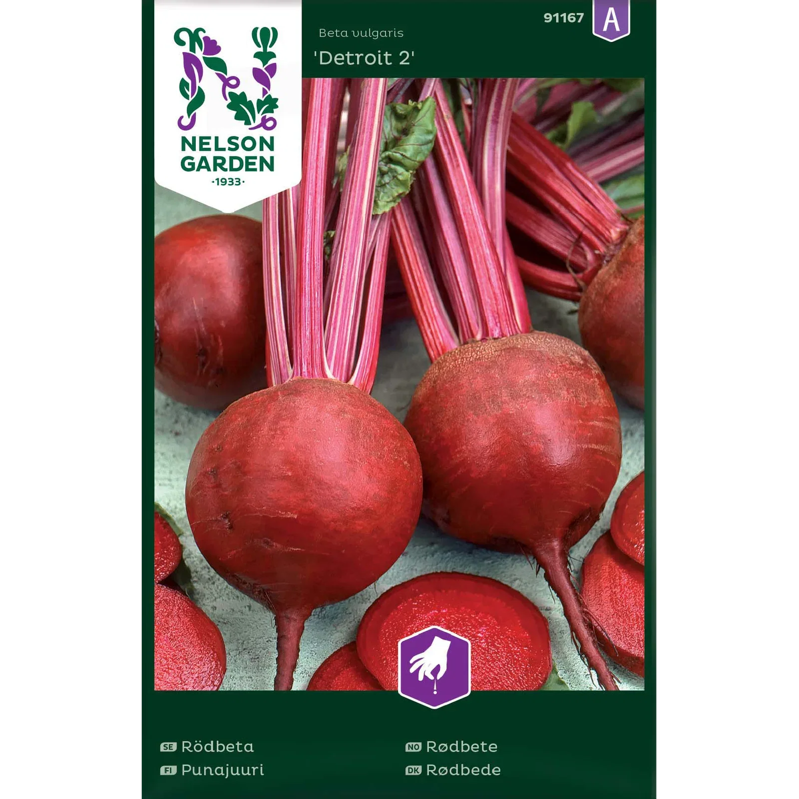 Rödbeta, Detroit 2, rund