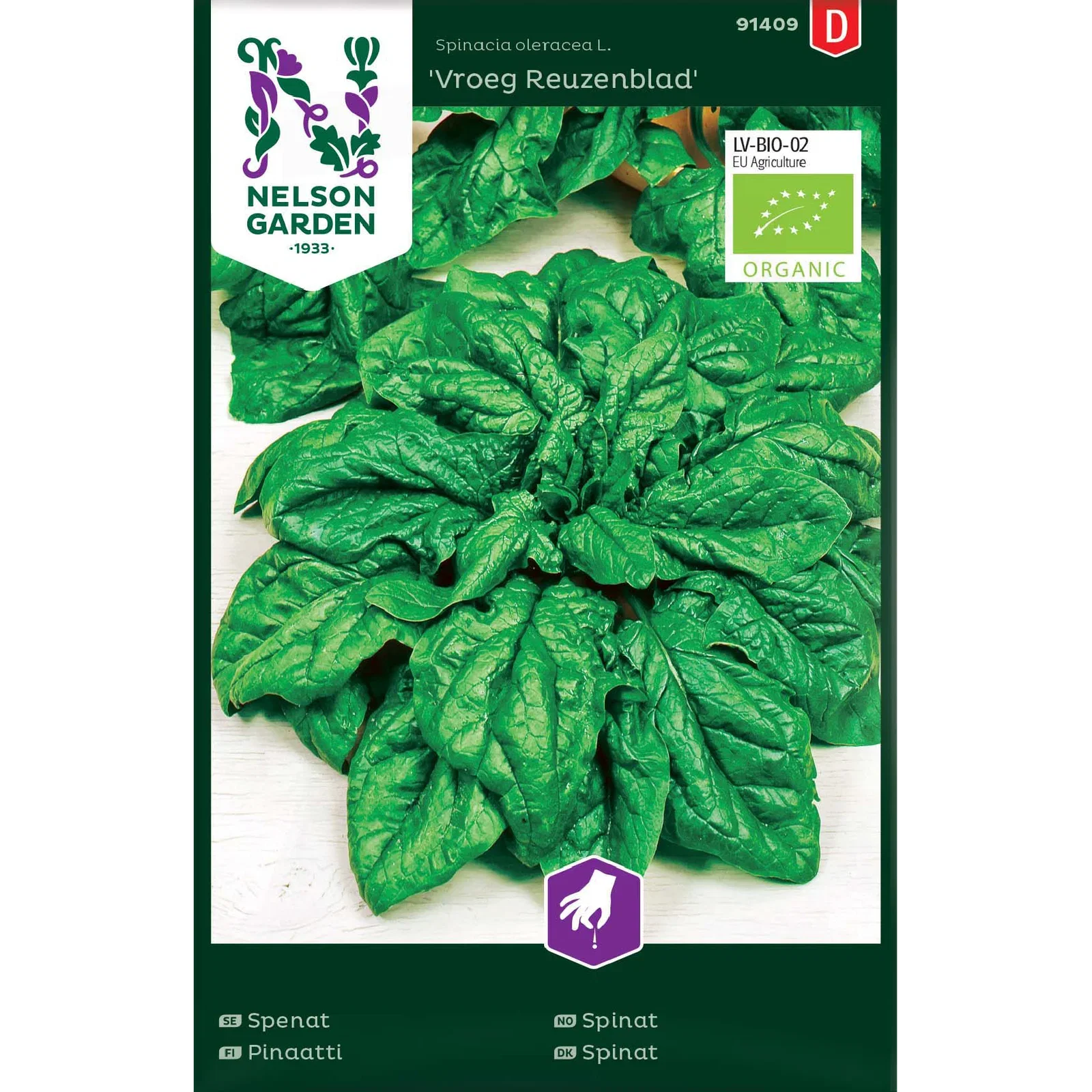 Spenat, Monnopa, Organic