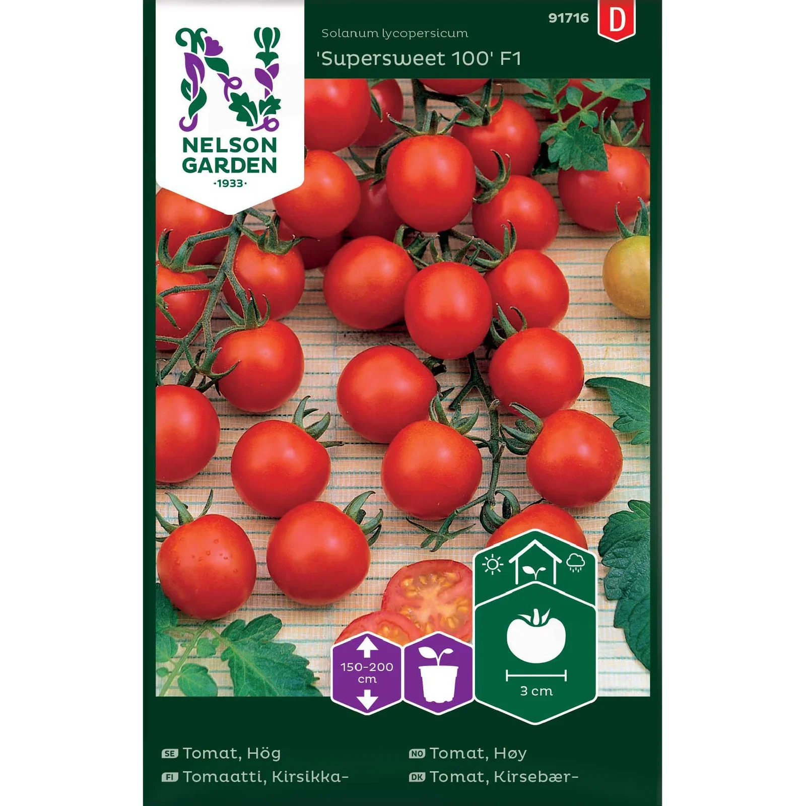 Tomat, Körsb.-, Supersweet 100