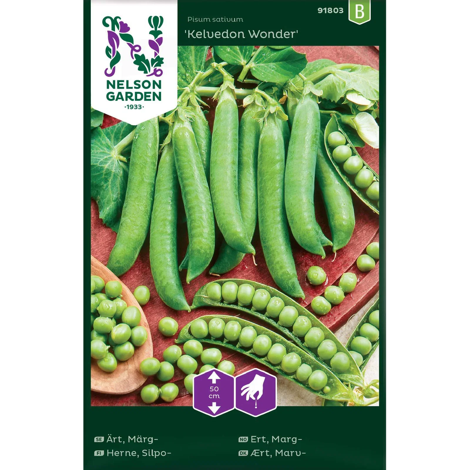 Ärt, Märg-, Kelwedon Wonder, l