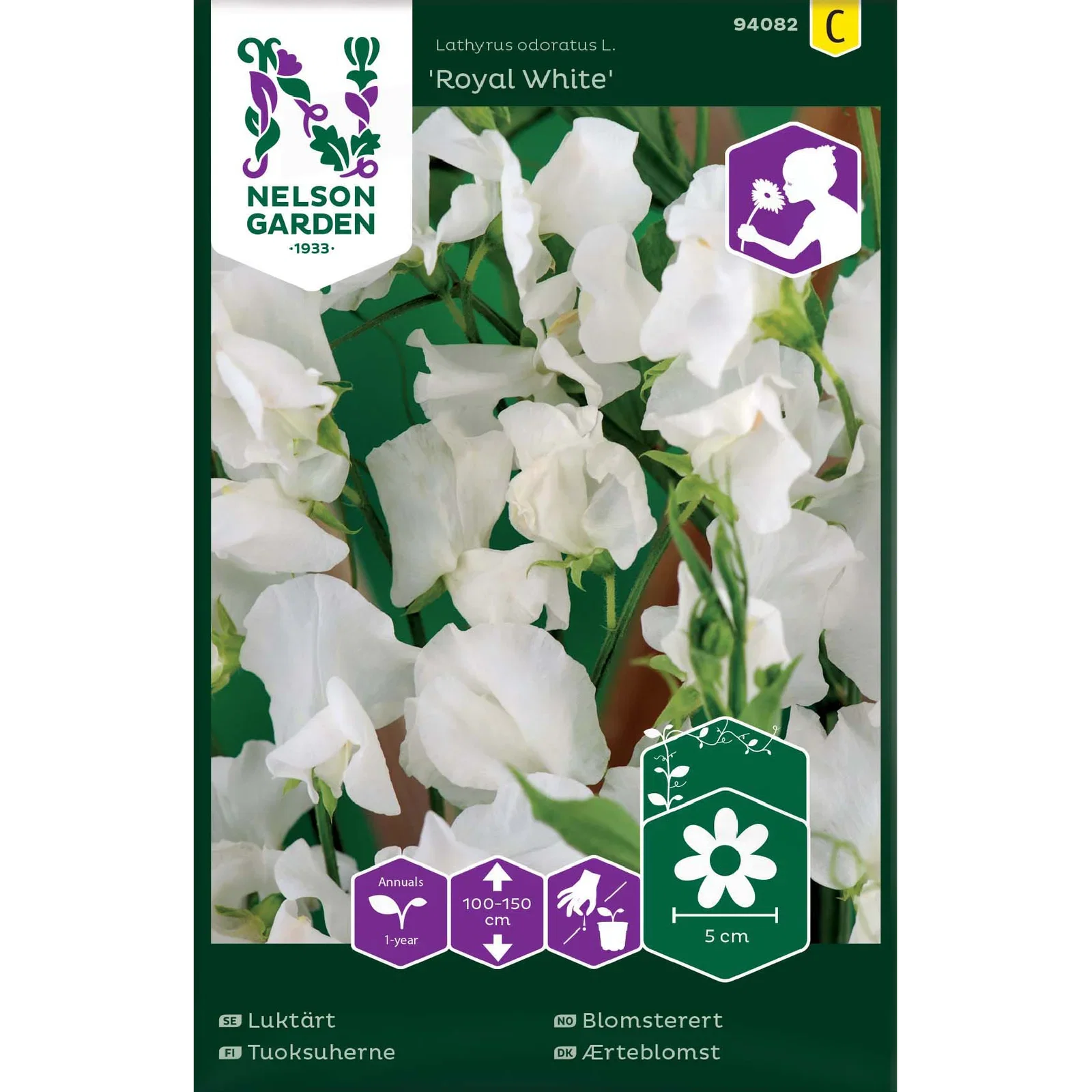 Luktärt, Royal White, vit