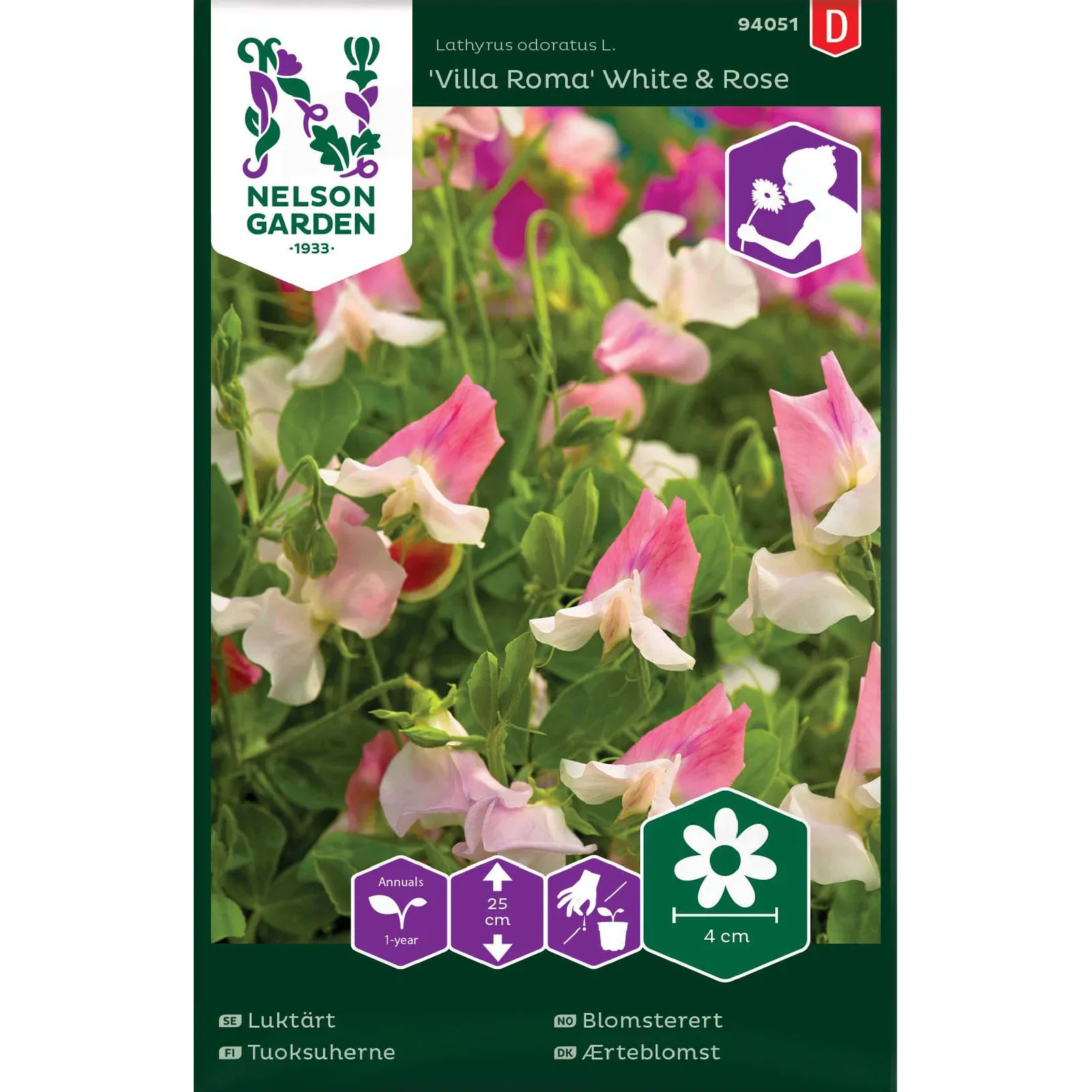 Blomsterert 'Villa Roma' White & Rose