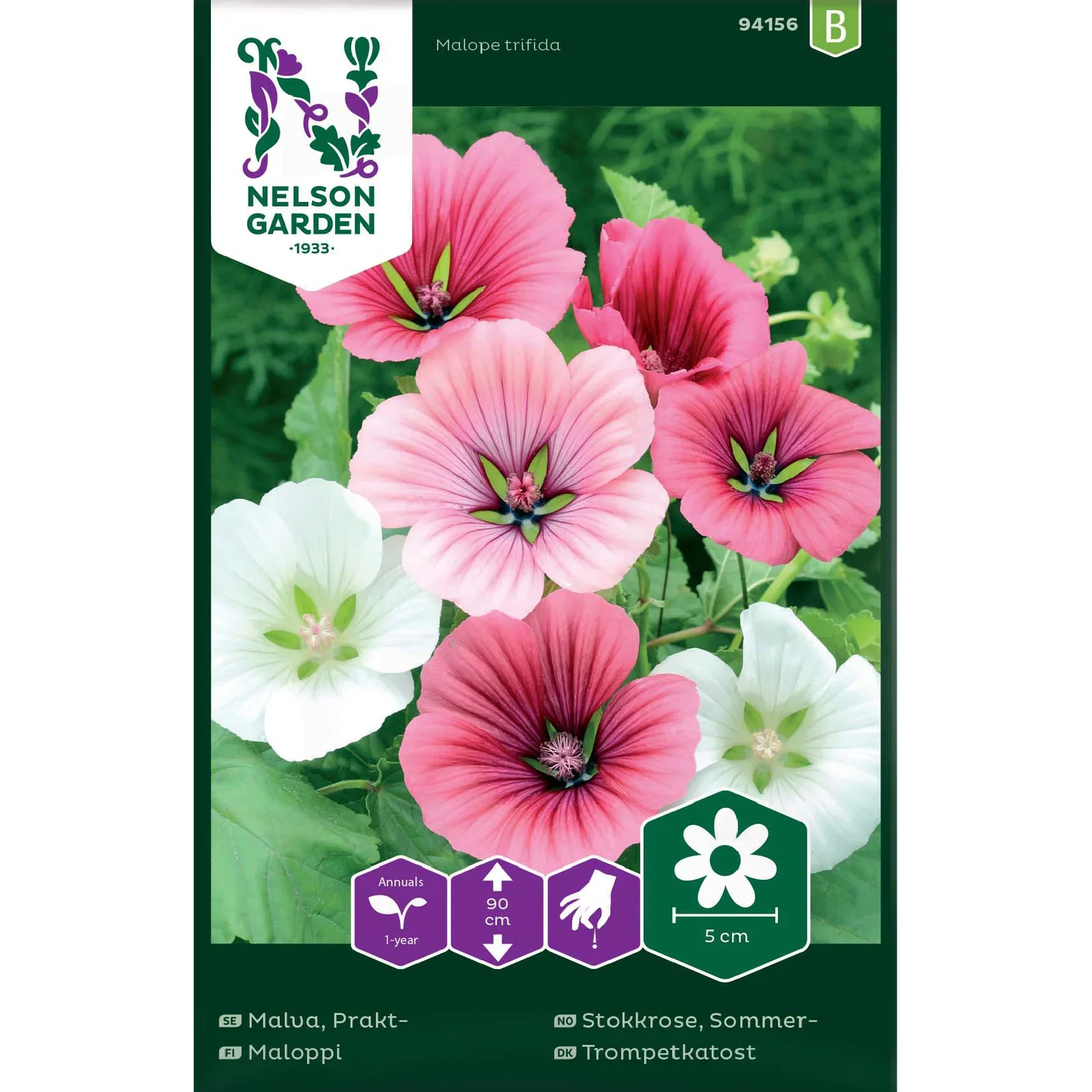 Malva, Prakt-, bl färger