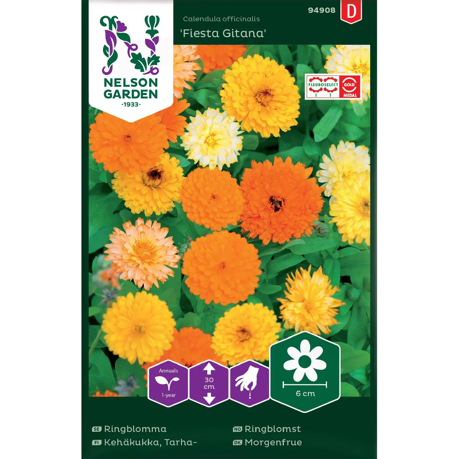 Ringblomma, Fiesta Gitana, låg