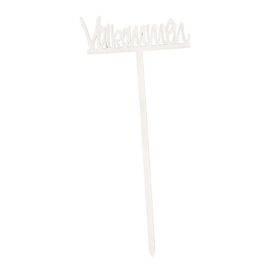 Dekorativ pinne Velkommen