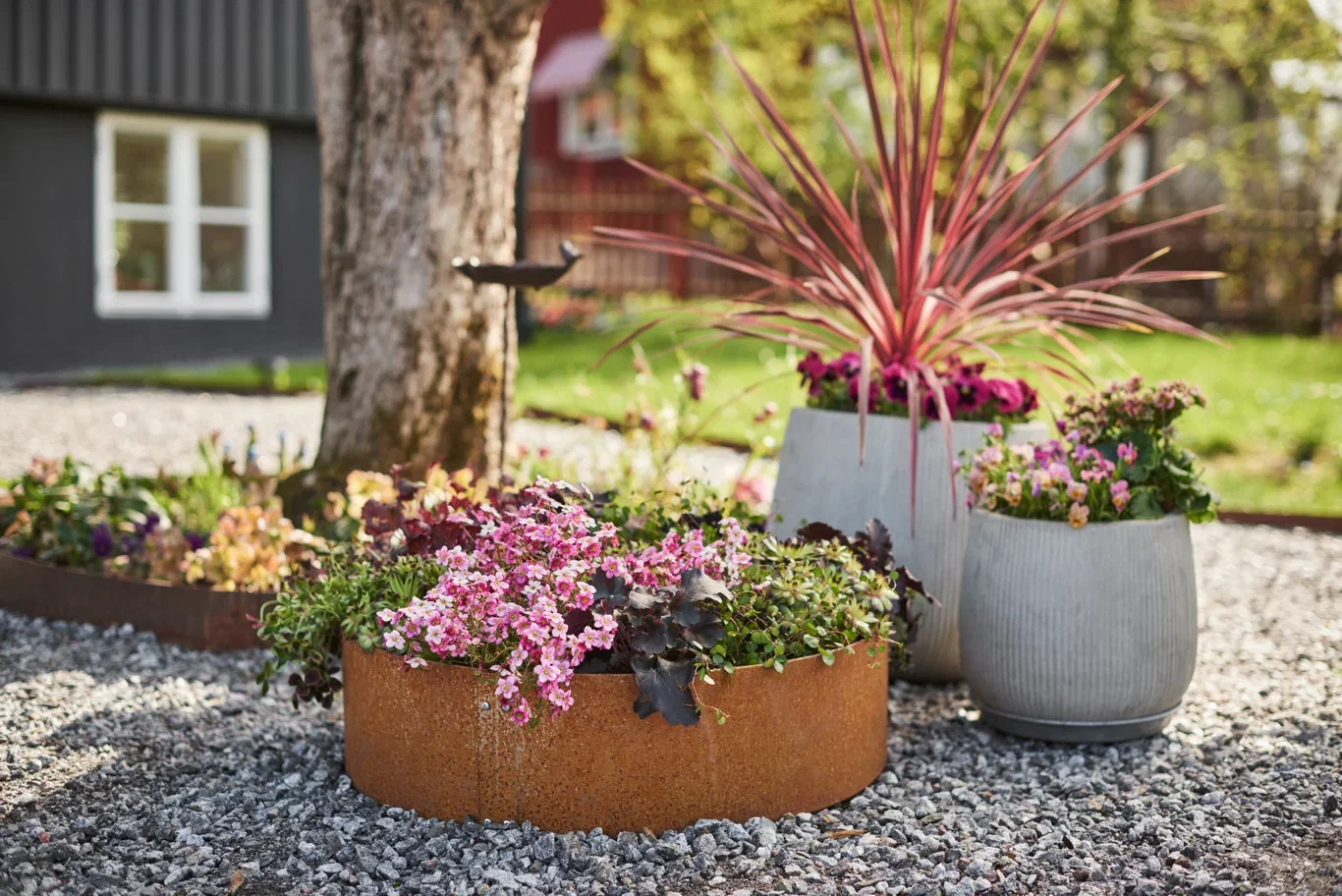 Planting box round Rost 60cm