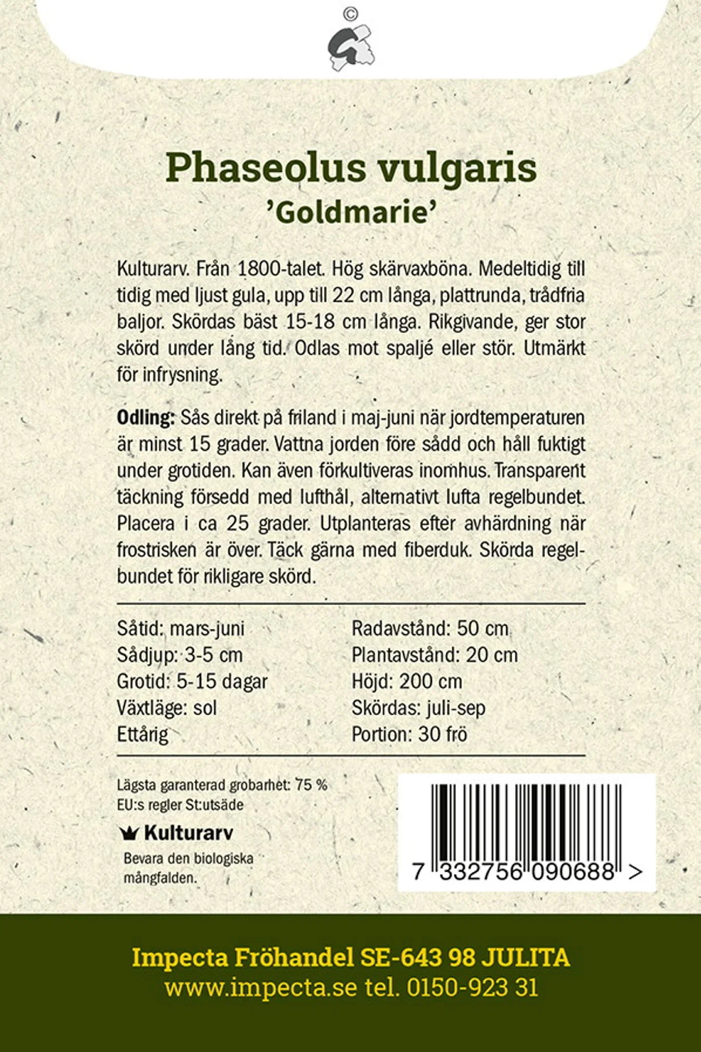 Bønne 'Goldmarie'