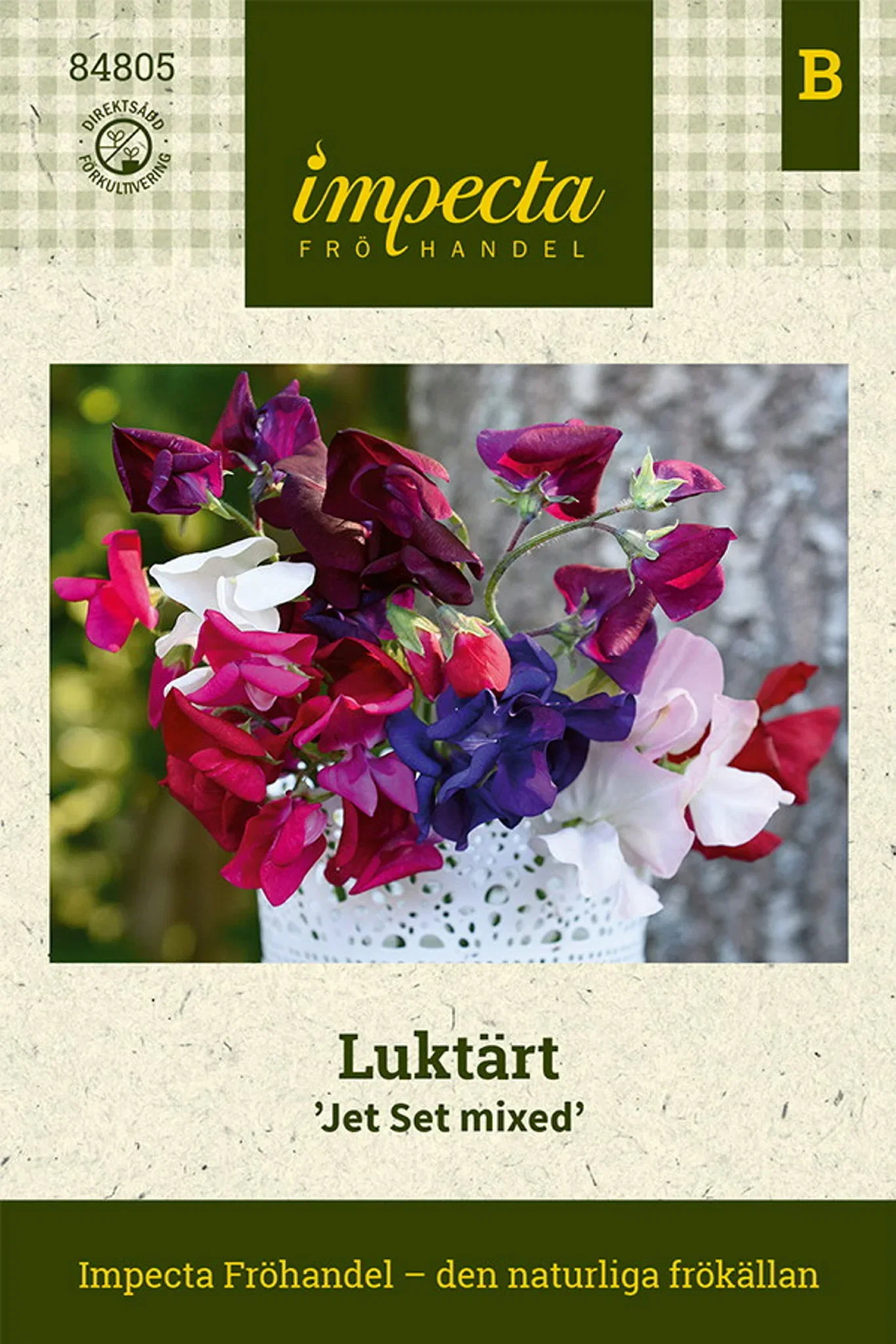 Lathyrus odoratus 'Jet Set mixed'