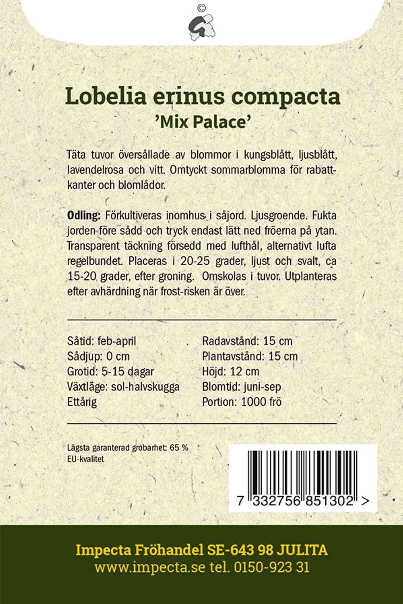 Kantlobelia 'Mix Palace'