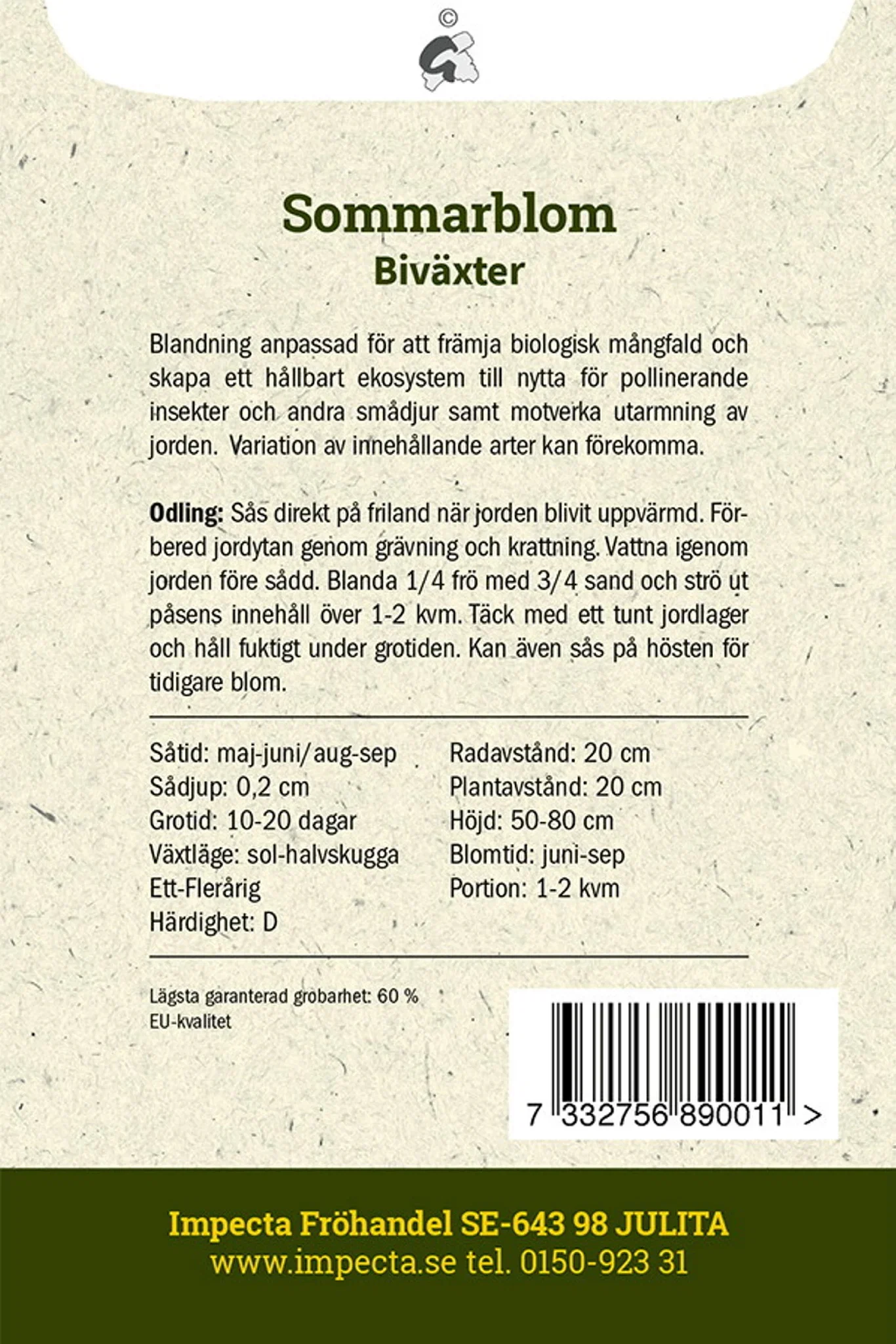 Sommarblom Biväxter