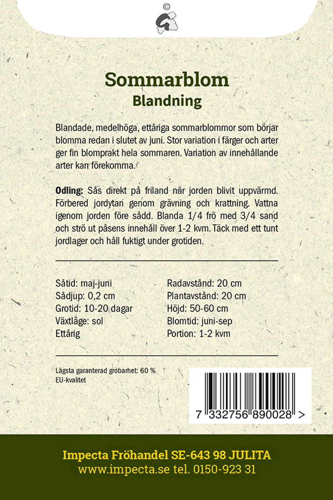 Sommerblomsterblanding