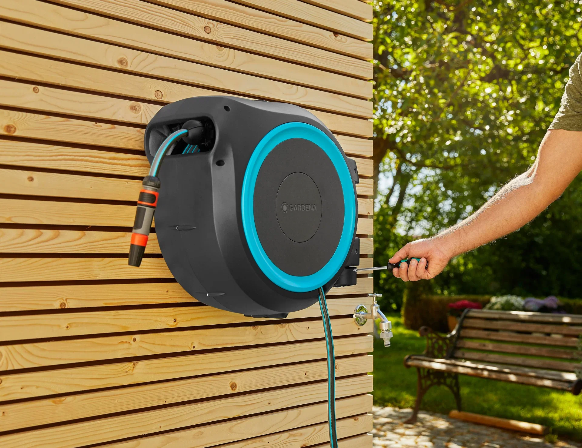 Hose box for wall 25M