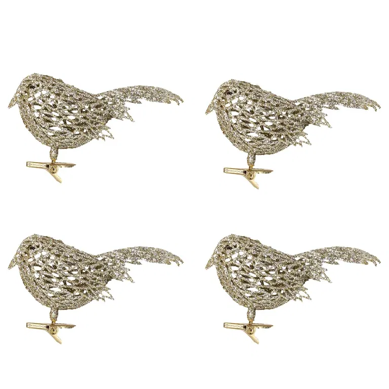 Julepynt Fugler clip-on