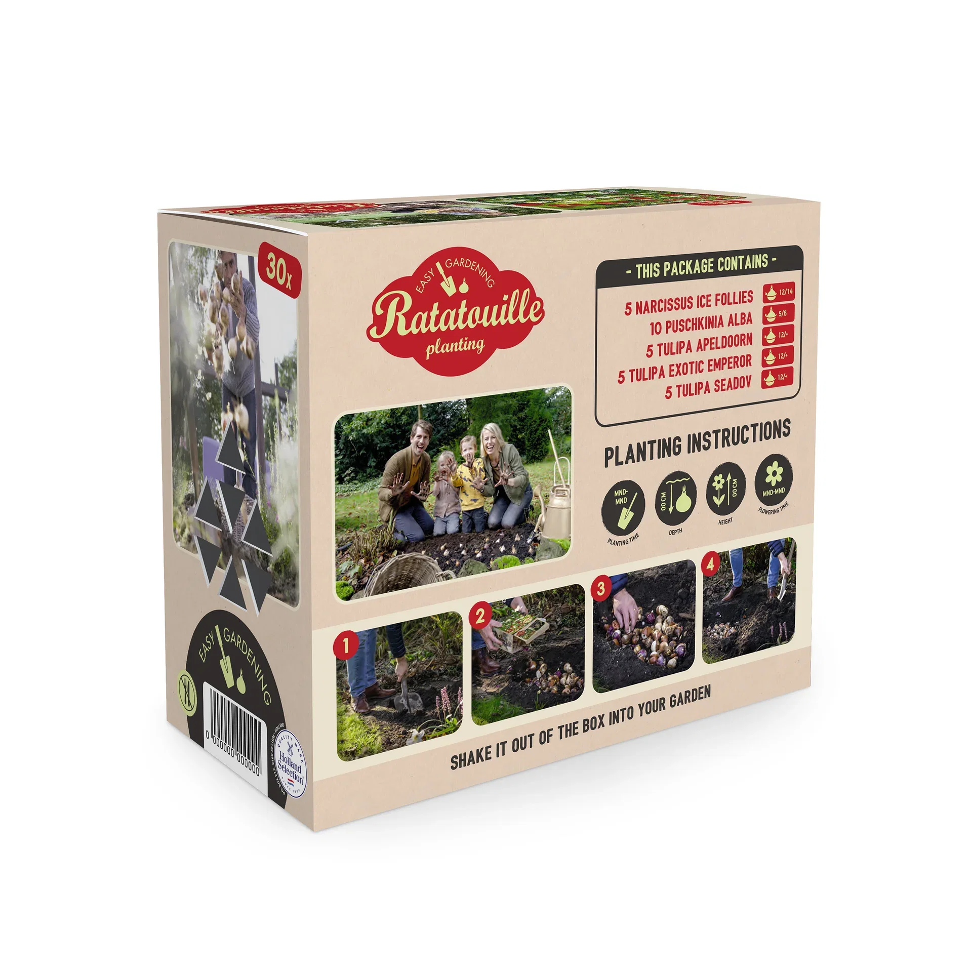 Vårblomstrende løkmiks Ratatouille