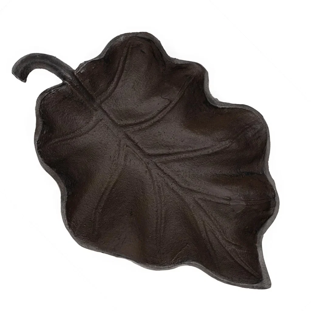 Leaf decoration L26,5 brown