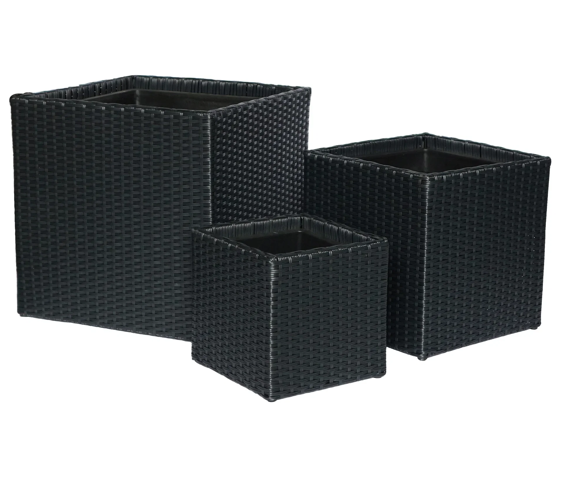 Folke planter 28x28 black