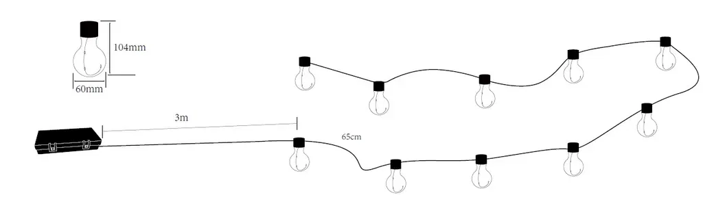 Linda LED light chain batteries