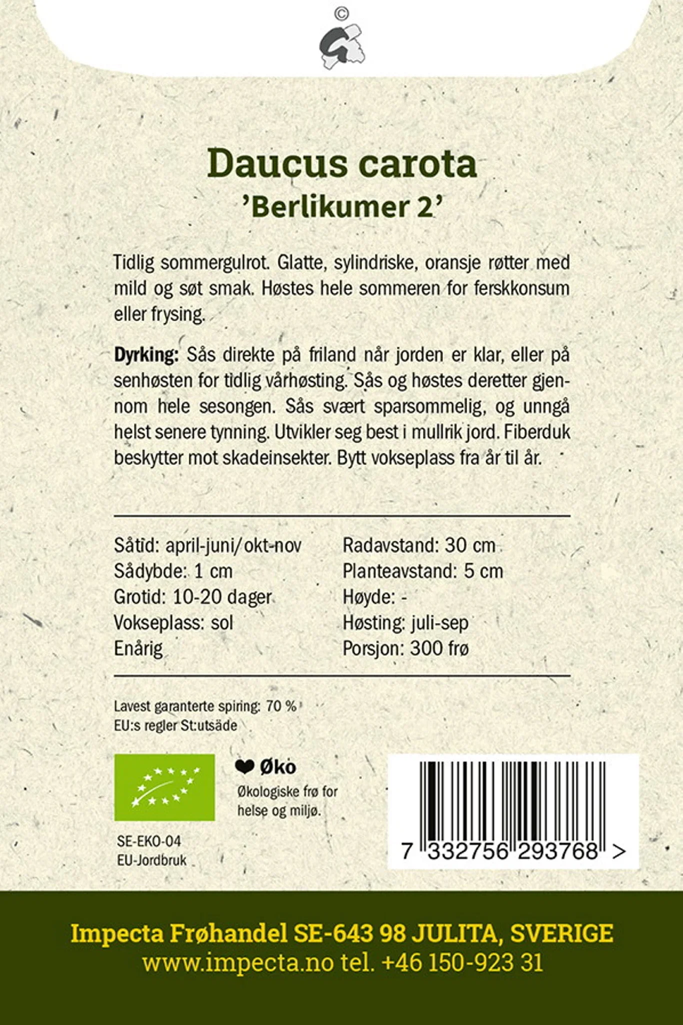 Sommergulrot 'Berlikumer 2'
