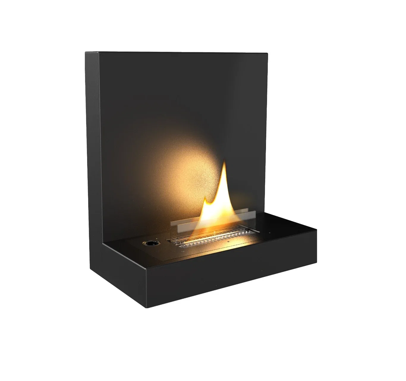 Vegghengt peis Piano Halvor Bakke TenderFlame