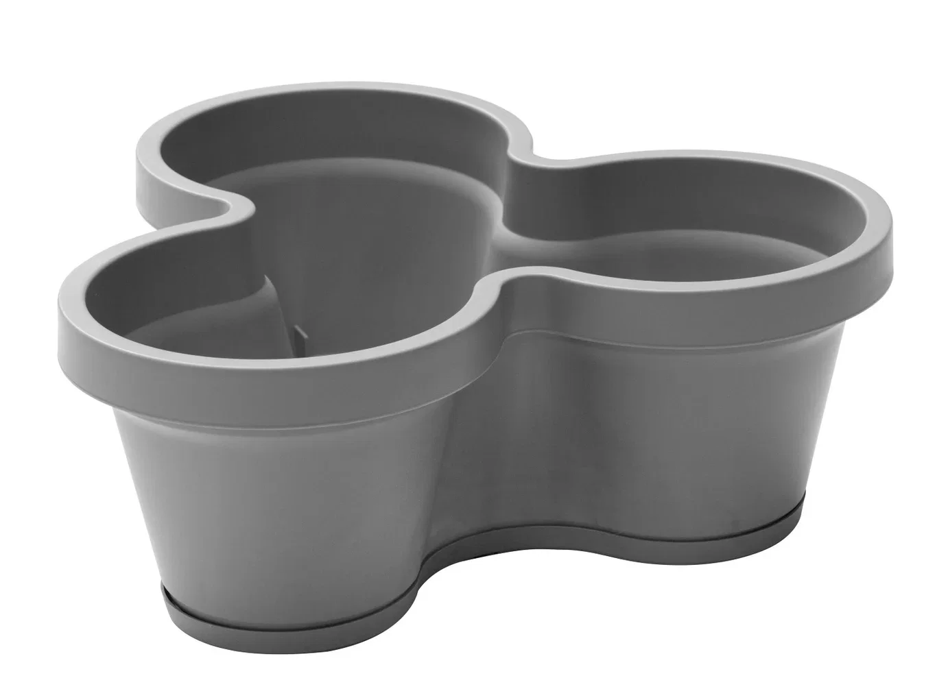 Felicia pot strawberry D38 recycled grey