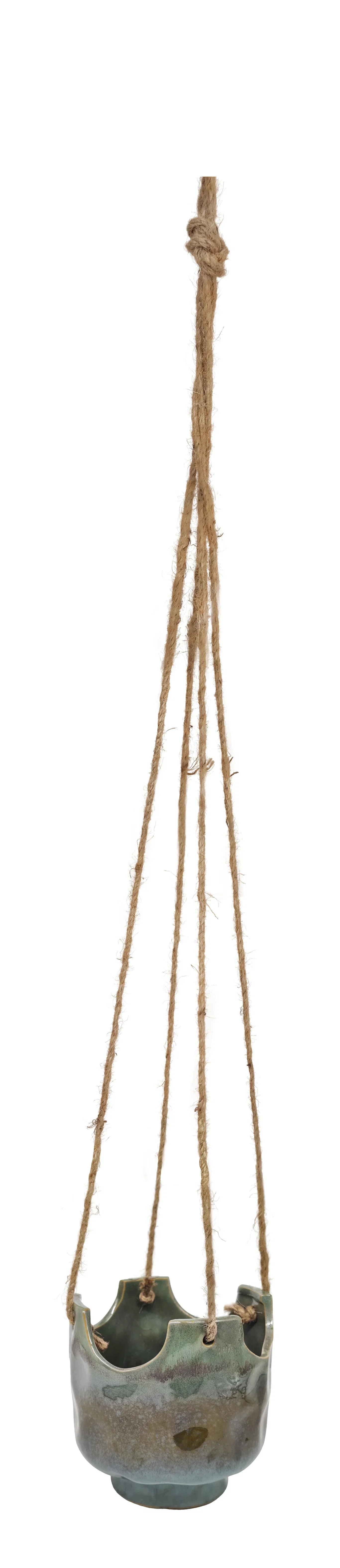 Yana hanging pot D14,5 green