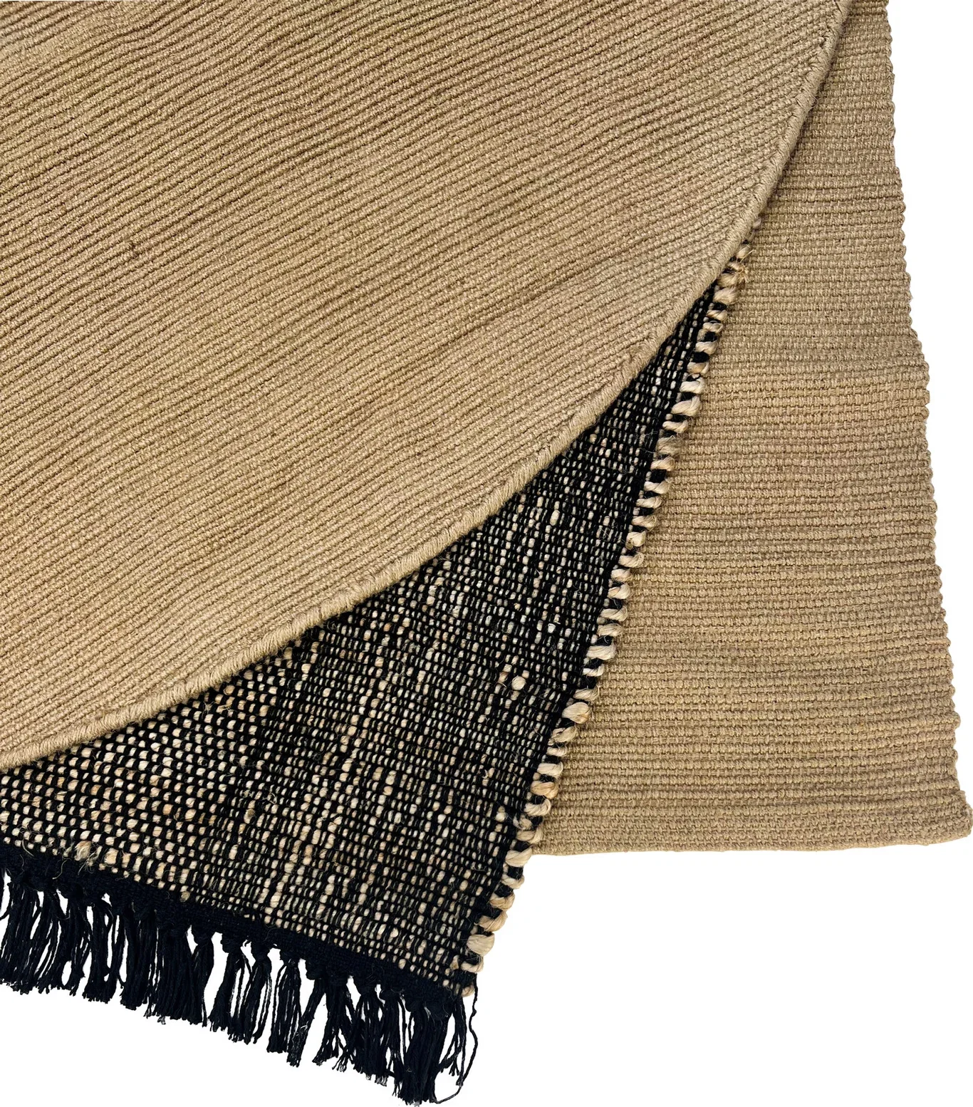 Jute Carpet 160x230CM Black