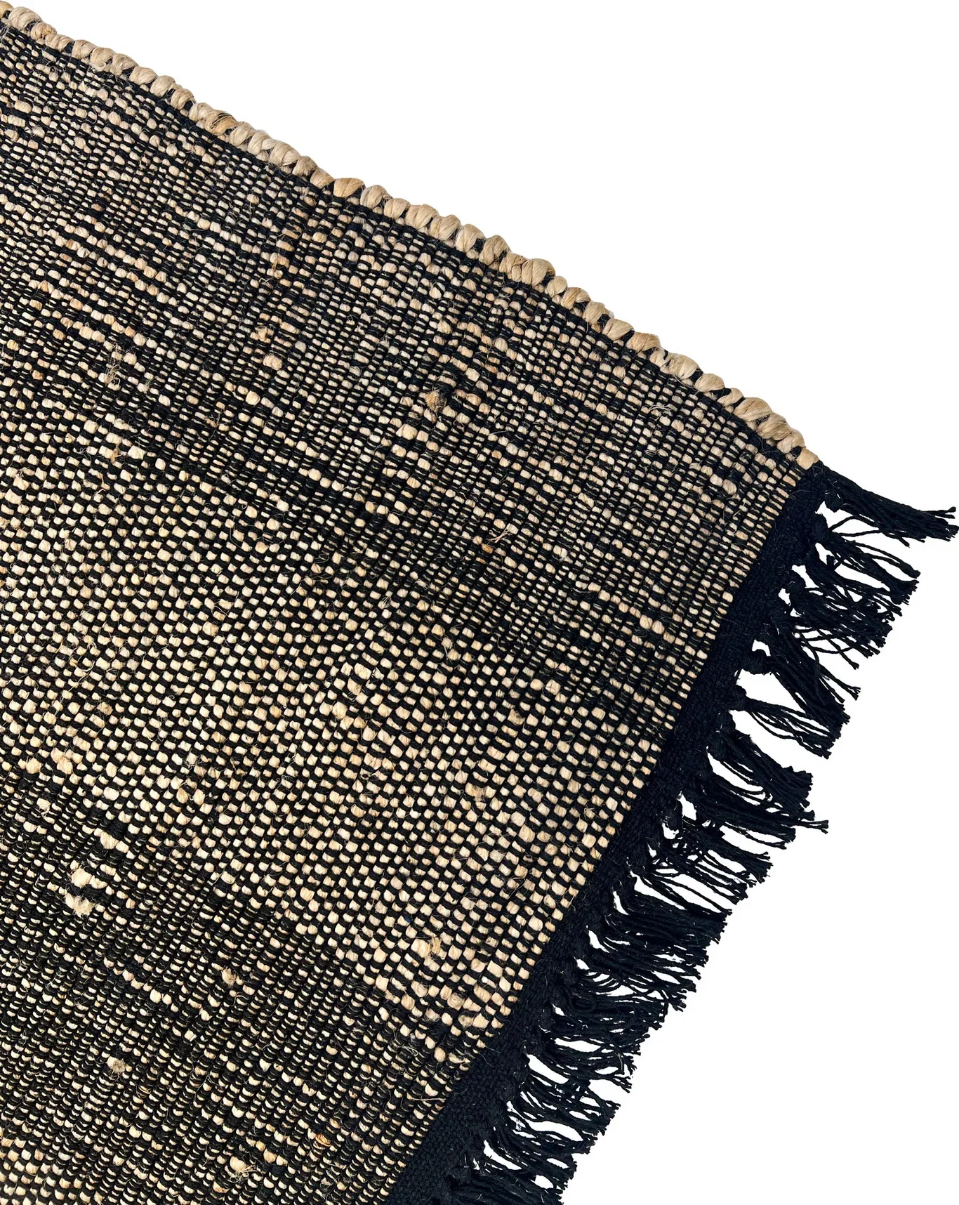 Jute Carpet 160x230CM Black