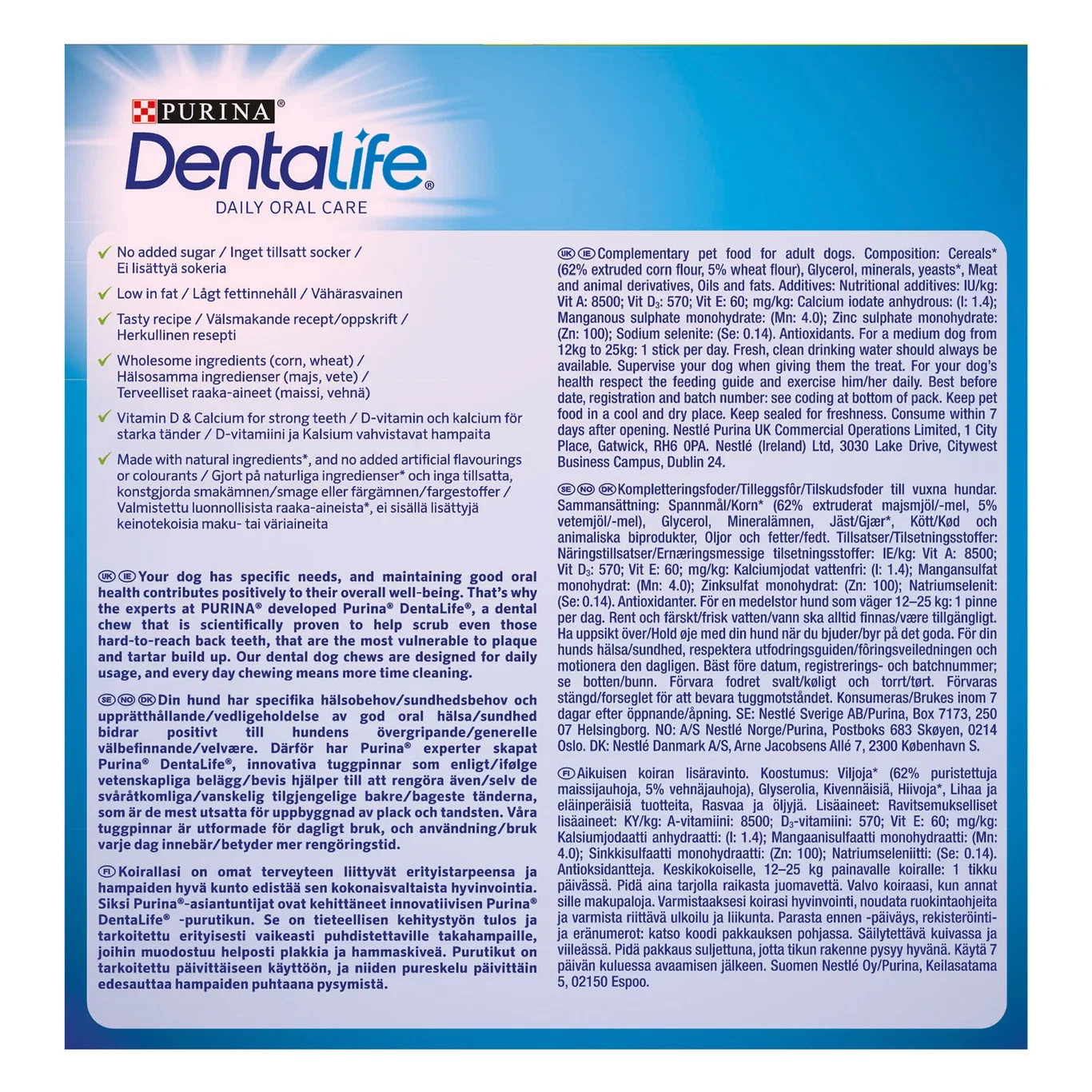 Tyggepinner Purina Dentalife M